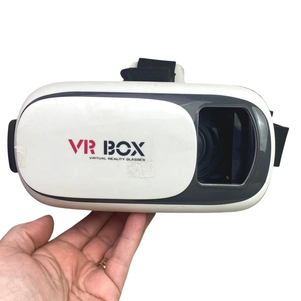VR BOX Virtual Reality Glasses White Black Smartphone VR Headset Adjustable‎
